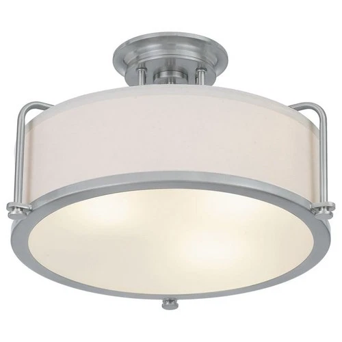 Calvary - 3 Light Semi-Flush Mount in Transitional style - 17.5 Inches wide by - Picture 3 of 11