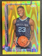 Cedric Coward 2025-26 Topps Chrome RayWave Yellow Refractor Base RC /275 #261