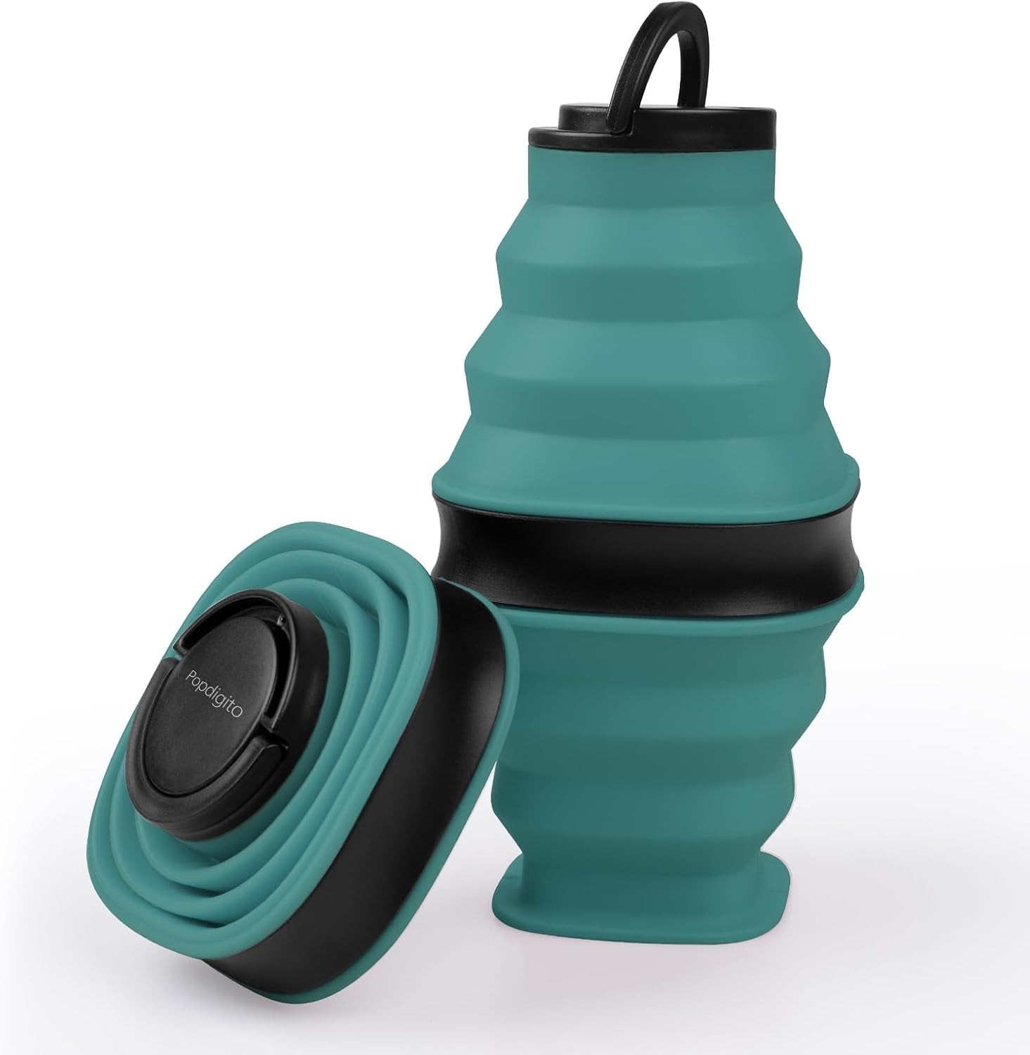 Collapsible Water Bottles,600ml BPA Free Reusable 20.3 Ounces, Dark Blue