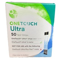 50 One Touch Ultra Test Strips Exp 4/30/26 17.99 Free Ship