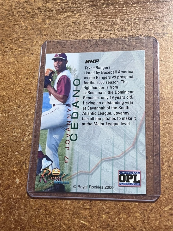 2000 Royal Rookies Futures # 7 Jovanny Cedano - Image 4 of 4