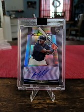 2020 Panini Chronicles Obsidian Yordan Alvarez Electric Purple Auto /49 (RC)...