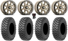 ITP Inertia Bdlk 14" Wheels Br +40mm 30" Alpha Tires Pioneer 1000 / Talon