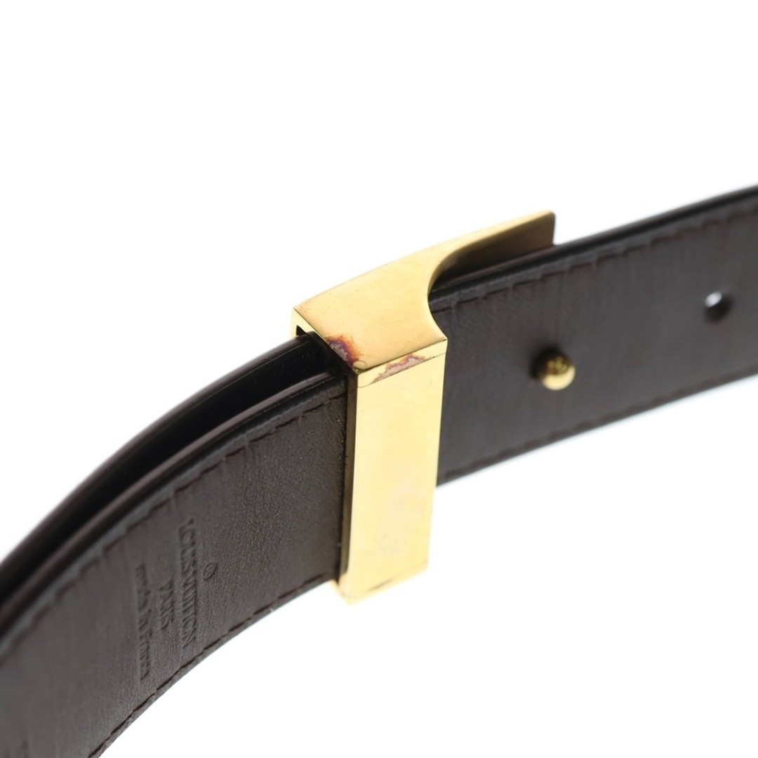 LOUIS VUITTON Damier Ebene Saint Tulle Carrey Belt Brown M6944v Gold Used a19aa2 thumbnail 5