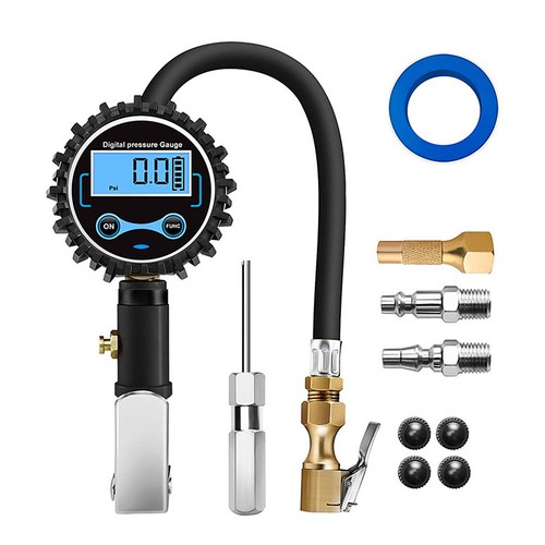 ´Handheld Auto Tire Inflator Gauge TPMS Tyre Air Meter With Nozzle