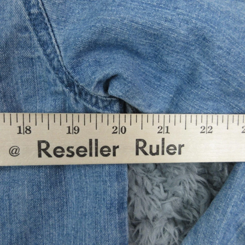 Camisa de café Hard Rock vintage para hombre XL denim bordada con botones Key West años 90 Foto 4 de 4