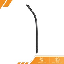 12" Gooseneck 1/4"-20 Male to Male Thread Flexible Tube Extension - Black