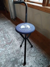 Pebble Beach Golf Links Vintage Folding Golf Seat Cane