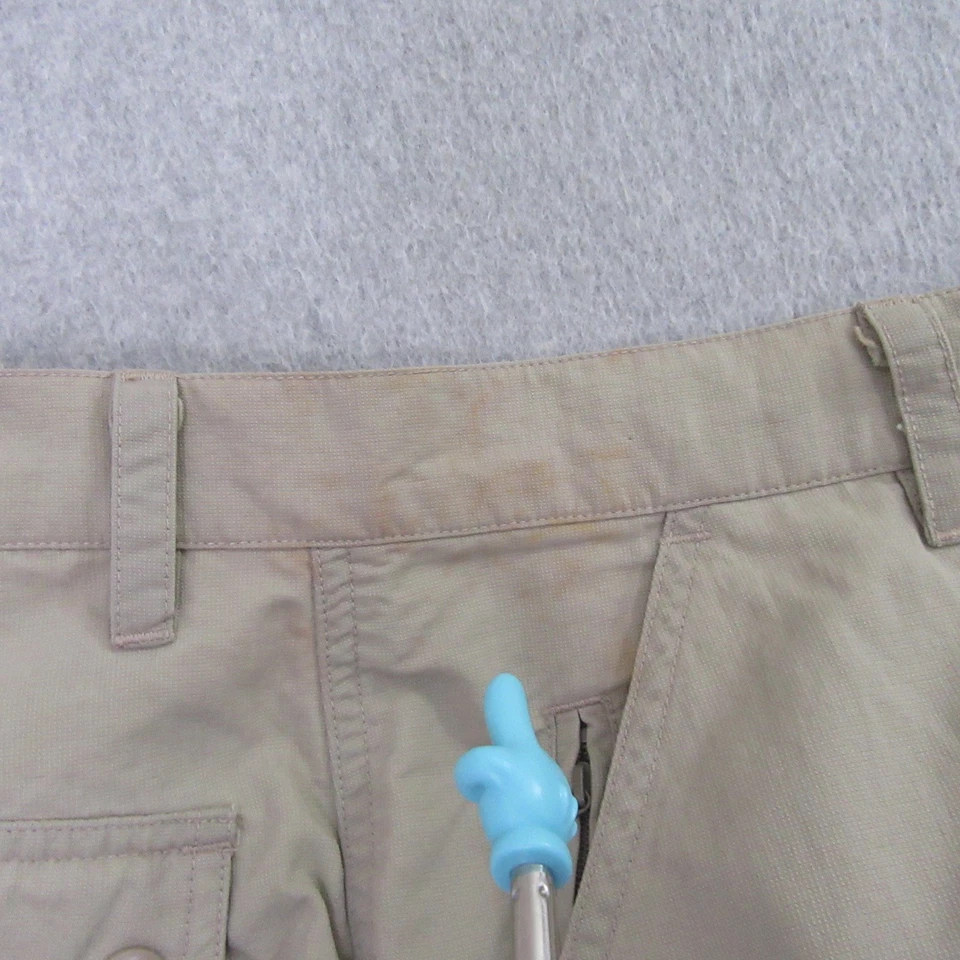 REI Mens Cargo Pants 30 x 29 Beige Hunting Hiking Zip Hem 100% Nylon - Image 4 of 4