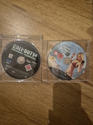 Grand Theft Auto V + COD Modern Warfare 4 - Ohne Case
