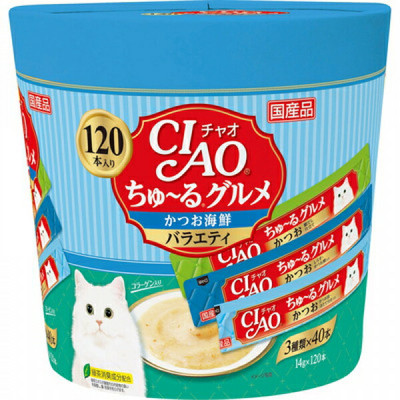 Inaba Ciao Churu - 3 verschiedene Geschmacksrichtungen, je 40 Stück - Bonito ...