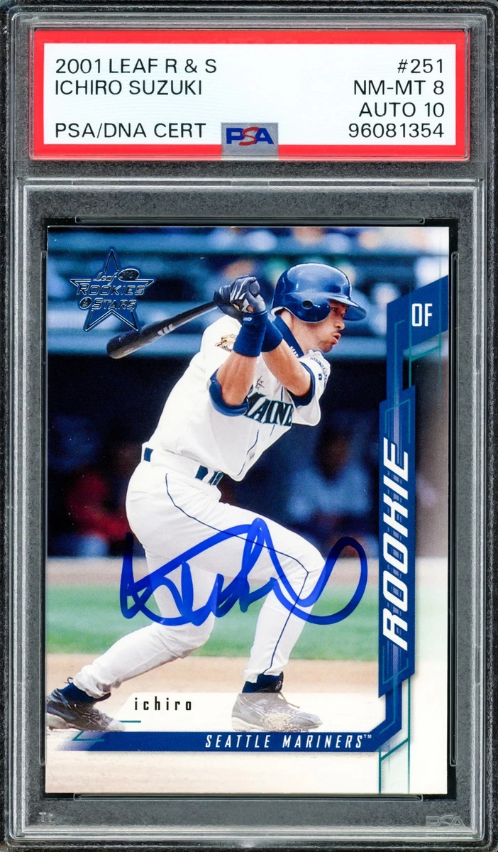 Leaf Ichiro Suzuki Autographed Baseball Sports Trading Cards 