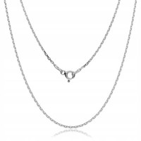 Anker Kette 925 Sterling Silber 42Cm Damen Herren, Diamantiert