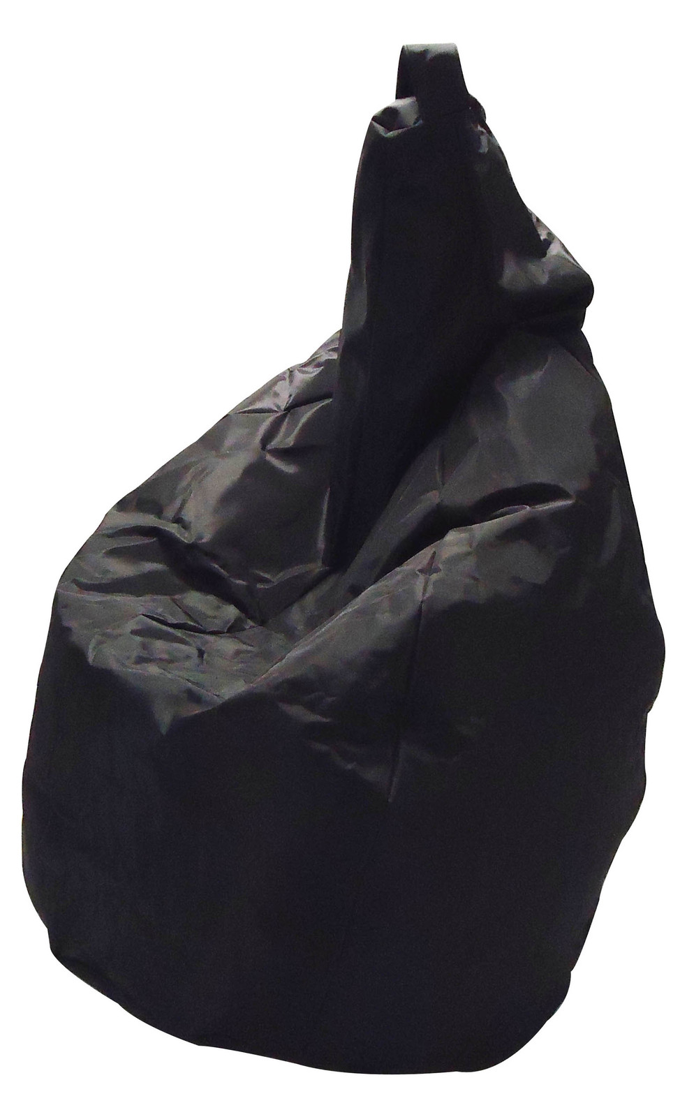 POLTRONA SACCO BEAN BAG POUF PUFF IN NYLON IMBOTTITO - NERO - MADE IN ITALY!