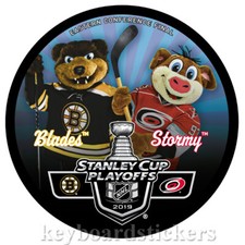 2019 Stanley Cup Playoffs Eastern Dueling Hockey Puck Mascot Blades vs Stormy