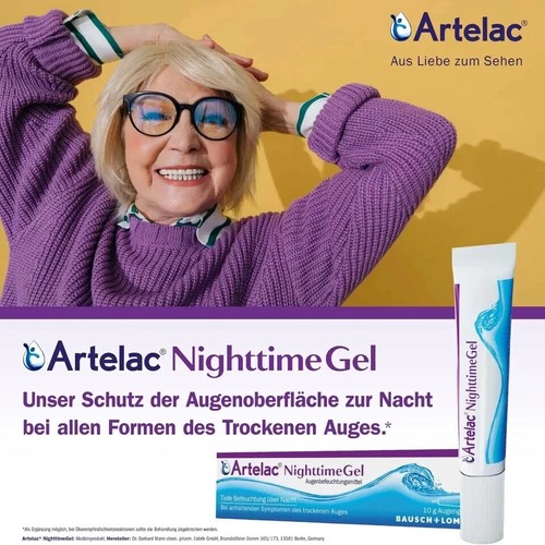 ARTELAC Gel de Noche Lubricante de Ojos Previene Sequedad Hidratante Protector 10g EXP27 - Imagen 4 de 4