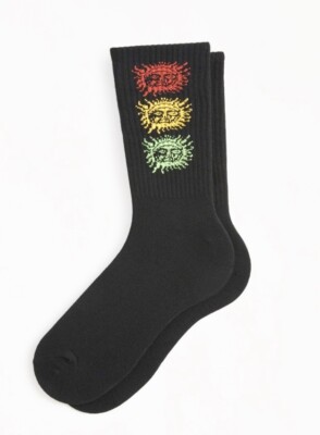 Sublime Long Beach Sun Crew Sock Black One Size Socks