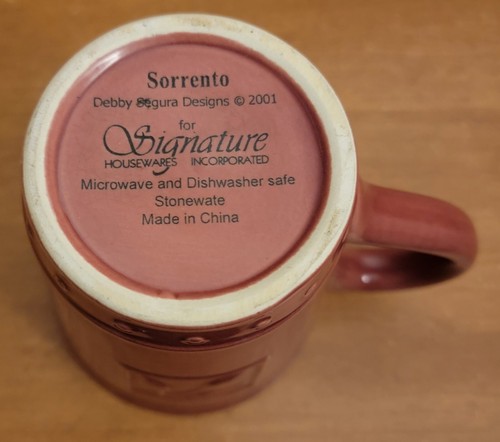 Signature SORRENTO BEAUJOLAIS Mug, 14 oz / 4 3/4", Red, Excellent - Picture 7 of 8