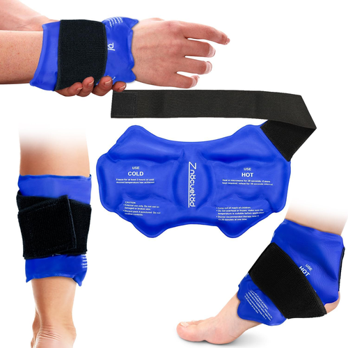 ZNÖCUETÖD Ankle Ice Pack Wrap for Swelling, Gel Wrist Foot Ice Packs for Injuire - Picture 10 of 11