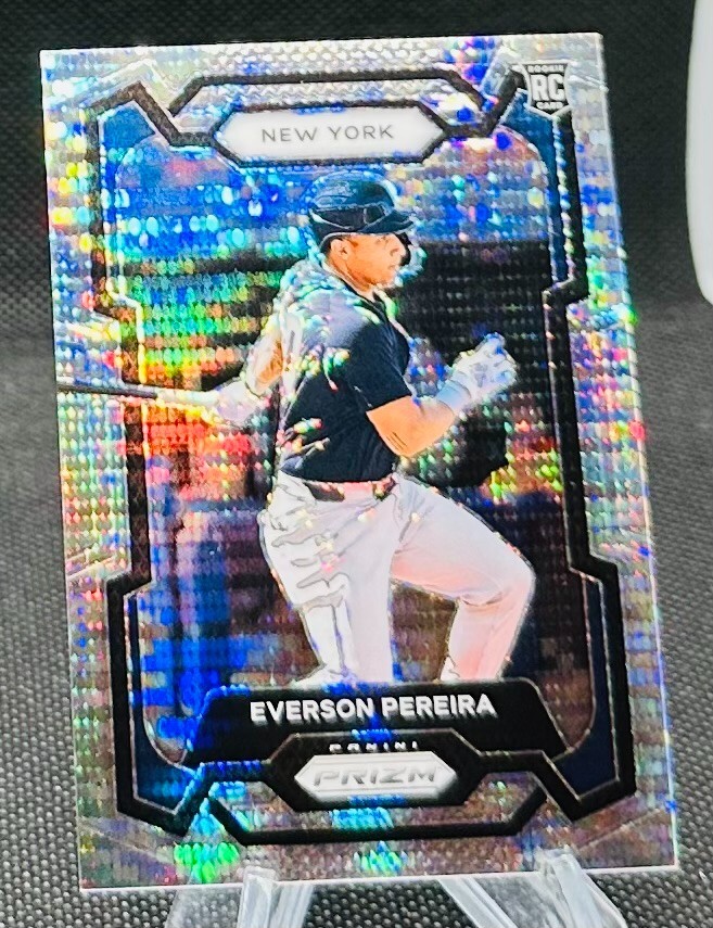 2024 Panini Prizm Silver Pulsar Prizm Everson Pereira New York Yankees # 469/499