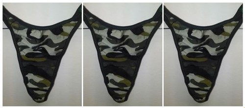 Camouflage Höschen Tangas - alle Größen - Army Camo - Spandex/Lycra - Bild 8 von 9