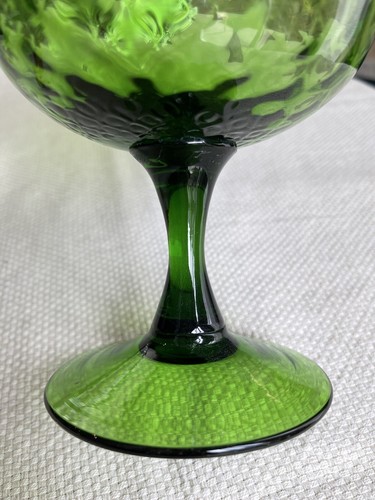 Vintage Empoli Stil Mid Century Optik grün Glas große Schnaps Schnaps Vase - Bild 7 von 12