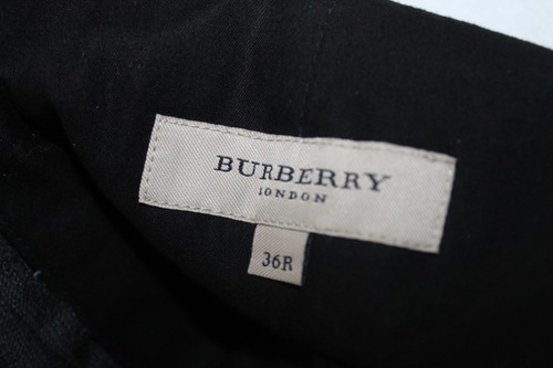 Burberry London Grey Wool Dress Pants Pleated Unique Waist Cinches Size 36 X 28 - Picture 4 of 12