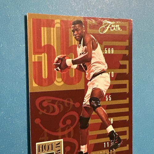 1994-95 Flair Dikembe Mutombo Hot Numbers #10 Basketball Card Nuggets - Imagen 5 de 6