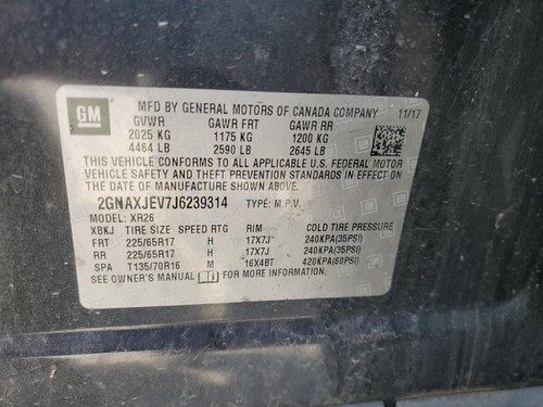 Used Ignition Switch fits: 2018 Chevrolet Equinox Grade A - Picture 13 of 20
