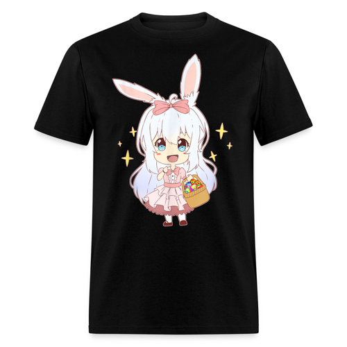 Cute Bunny Chibi Girl Japanese Anime Easter Egg Girl Shirt for Men Women T-Shirt - 第 14/91 張圖片