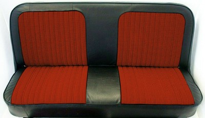 67 72 Chevy Gmc C10 Truck Red Black Houndstooth Bench Seat Cover