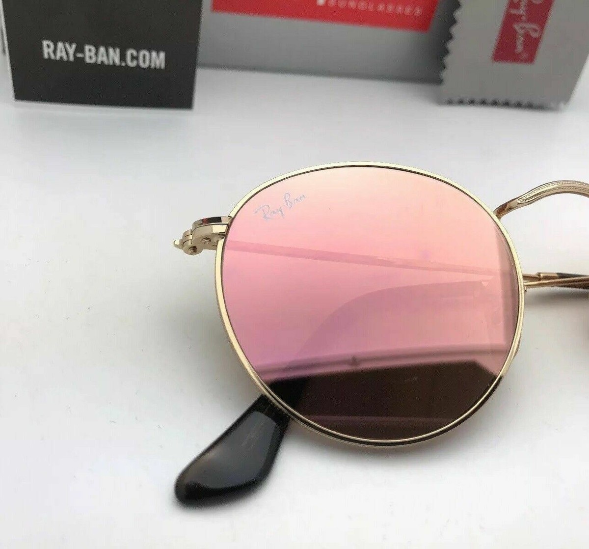 RAY-BAN Sunglasses ROUND METAL RB 3447-N 001/Z2 50-21 Gold w 