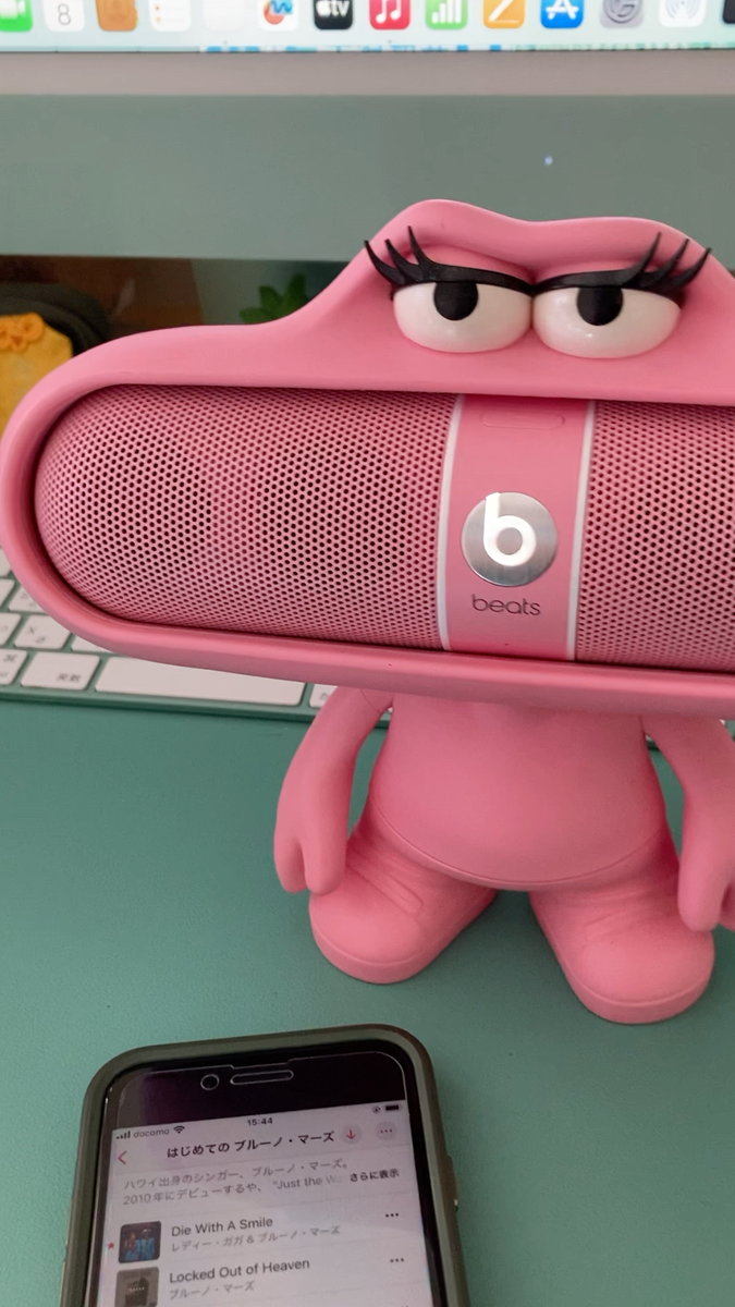 🎦Authentic Beats Pill 2.0 Bluetooth Speaker Dude Stand Pink