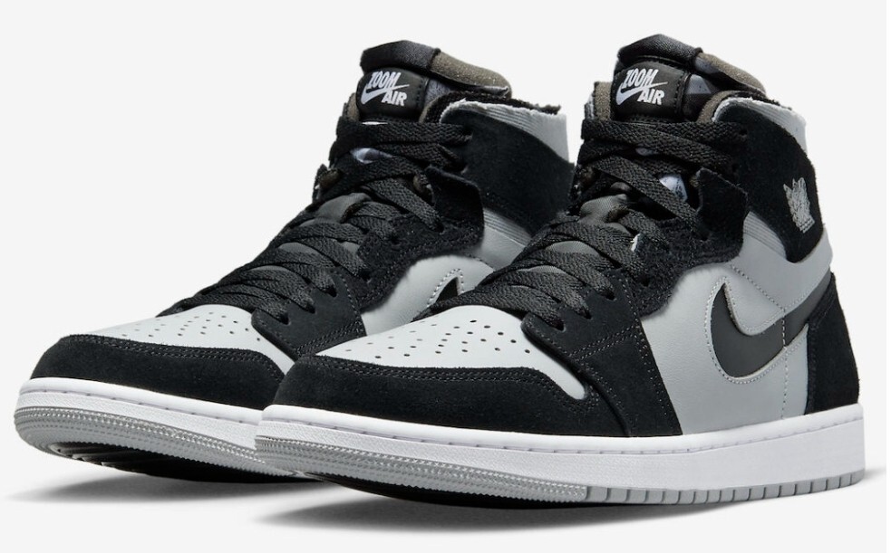 NIKE AIR JORDAN 1 ZOOM AIR CMFT BLACK SMOKE GREY CT0978-001 NIKE AIR JORDAN 1 ZOOM AIR CMFT BLACK SMOKE GREY CT0978-001