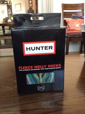 hunter fleece welly socks