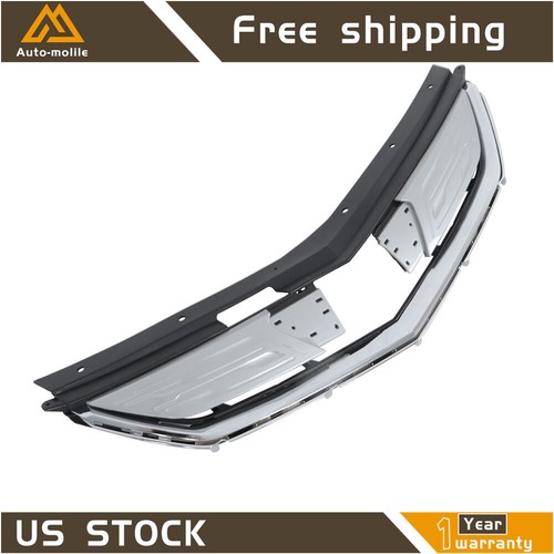 For 16-19 Chevrolet Volt Premier Front Bumper Upper Grill Grille Silver - Picture 6 of 20