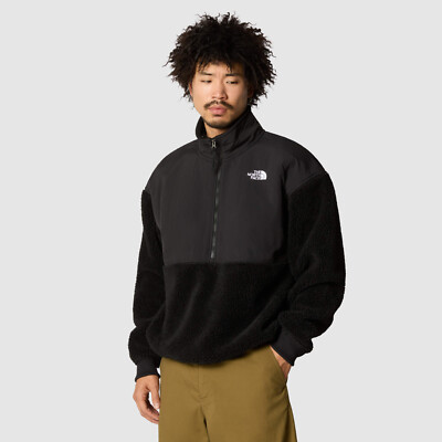 Mens The North Face Platte High Pile Fleece Half Zip Coat Jacket NF New