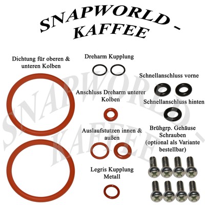 Set-18 GUARNIZIONE F Brühgruppe brüheinheit brüher Schaerer Siena 1 2 Opal