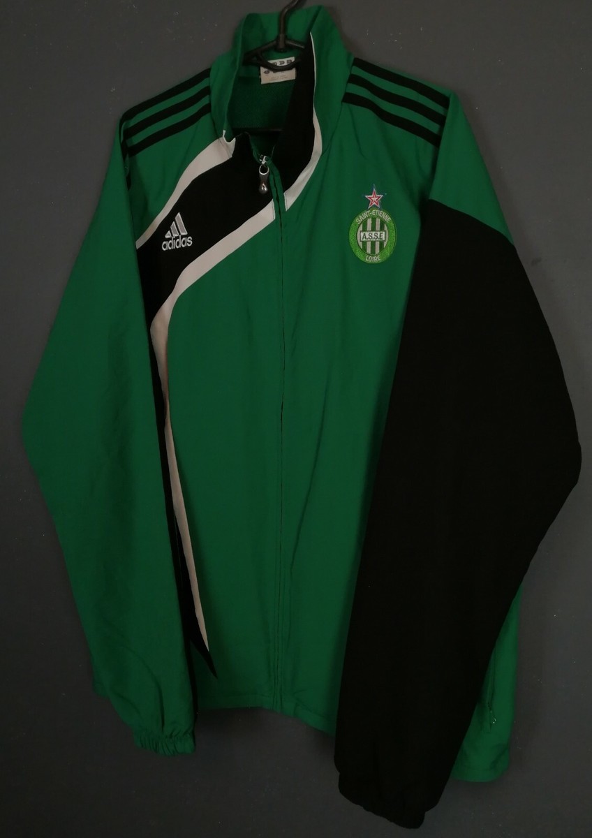 【送料込】adidas AS Saint-Étienne 半袖シャツ 緑［М］ 送料込】adidas AS Saint-Étienne 半袖シャツ 緑［М］