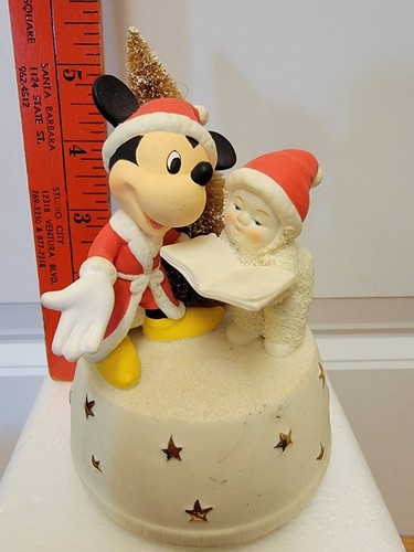 SNOWBABIES - DISNEY SHOWCASE DEPT 56 "MICKEYS CHRISTMAS CAROLS" MUSICAL FIGURINE - Picture 7 of 7