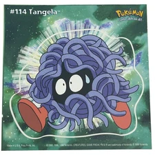 Pokemon Collect 'em Stick-Ups Tangela #114 Large 4” Sticker Priss Prints