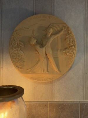 Madame Butterfly Collection Issue LaScala Grand Opera Ivory Alabaster Plate 1977