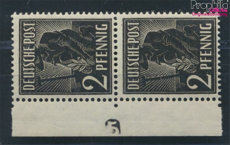 Prophila Collection Alliierte Bes.-Gem.Ausg. Briefmarken – 1947, Postfrisch MNH, Katalog Nr. 963-964,969-970