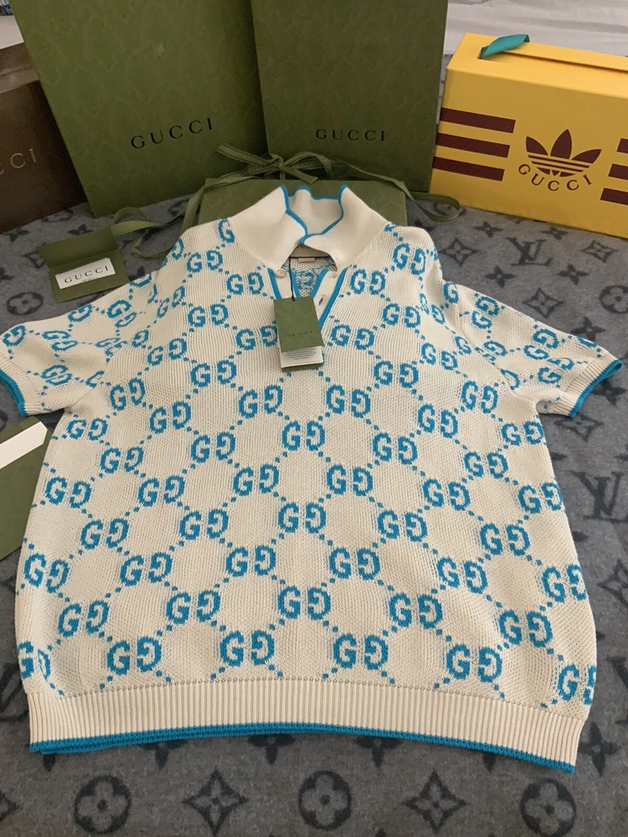 Gucci GUCCI POLO SHIRT MONOGRAM GG VINTAGE RARE Luxery