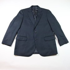 Brooks Brothers 346 Madison Fit Mens Suit Jacket Blazer Size 41R Blue Stripe
