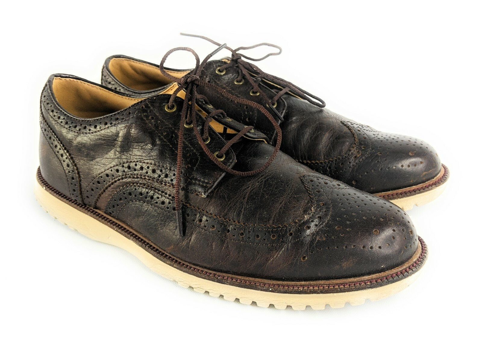 Club Casual Brown Golf Club Shoes Sz 