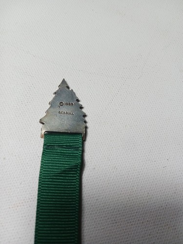 1989 Seagull Pewter Rabbit And Tree Green Book Mark - Picture 6 of 9