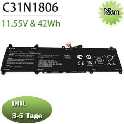  C31N1806 Akku Für ASUS VivoBook S13 X330 X330UN X330FA X330FL C31PIJ1 42Wh