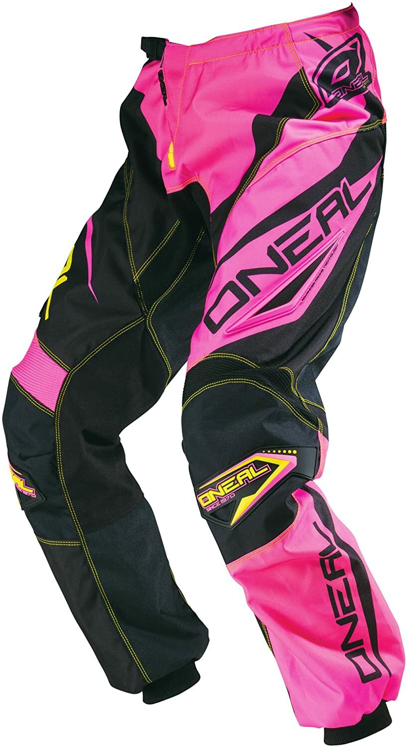 O&apos;Neal Element Womens Motorcycle&sol;ATV Riding Pants Black&sol;Pink Adult Size 5&sol;6 NEW