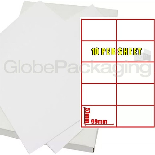 20 Blatt Druckeradressetiketten - 10 pro Seite Blatt - Bild 5 von 5